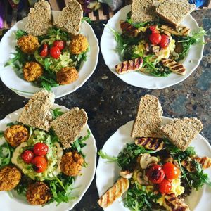 Our Vegan Hash and Veggie Hash, available for our tasty brunch menu  at The Hidden Veggie Kitchen in Limoges