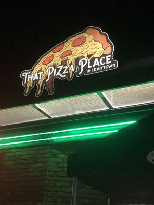 Logo at That Pizza Place in Levittown