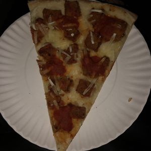 Vegan chicken parm pizza  at That Pizza Place in Levittown