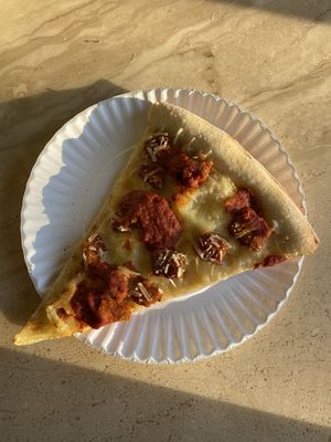 Vegan chicken Parm slice at That Pizza Place in Levittown