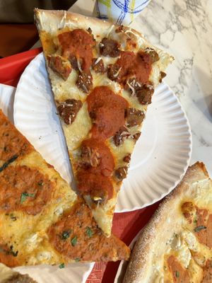 Vegan chicken parm slice  at That Pizza Place in Levittown