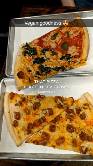Vegan slices at That Pizza Place in Levittown