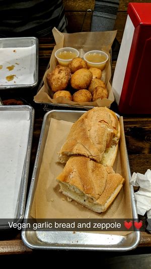 Zeppole 2.0 and garlic bread at That Pizza Place in Levittown