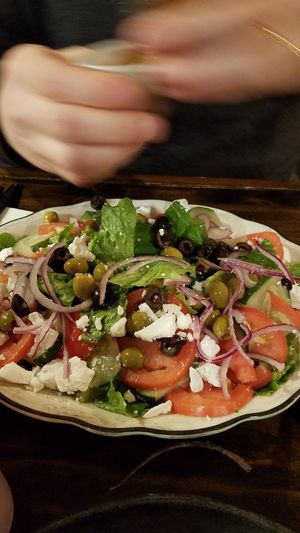 Vegan Greek Salad at That Pizza Place in Levittown