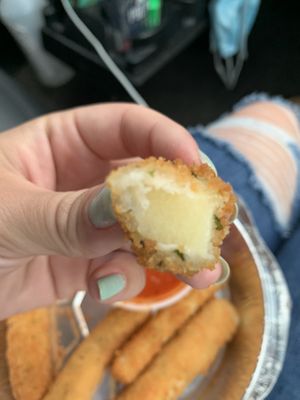 Mozzarella Sticks at That Pizza Place in Levittown