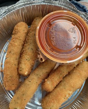 Vegan mozz sticks  at That Pizza Place in Levittown
