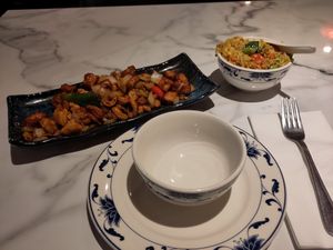 More Tofu and Singapore rice at China Red in Guernsey