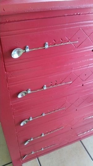 great idea for spoons as handles! at The Local in Prescott