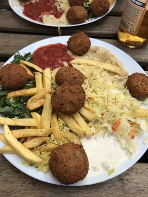 falafel teller  at El Waleed in Rostock