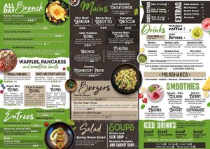 New menu at Nagev in Evandale