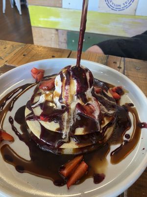 Pancakes at Nagev in Evandale