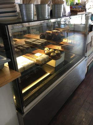 Dessert cabinet at Nagev in Evandale