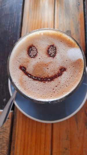 Coffee with attitude 🙂 at Nagev in Evandale