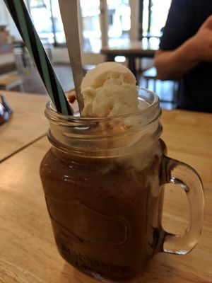 Iced chocolate at Nagev in Evandale