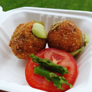 Arancini balls at Nagev in Evandale