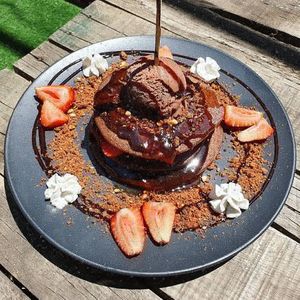 Pancakes! at Nagev in Evandale