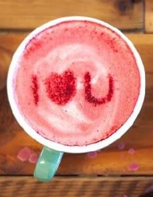 Beetroot latte  at Nagev in Evandale