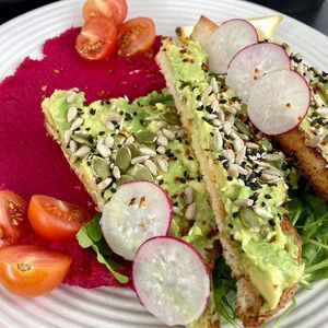 Avocado toast  at Mr Black Juicery in Berwick