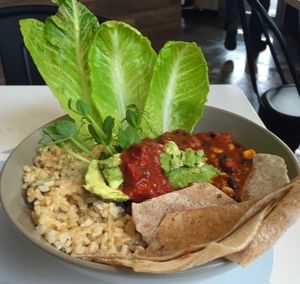 Burrito bowl at Mr Black Juicery in Berwick