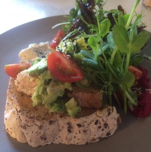 Avocado on toast  at Mr Black Juicery in Berwick