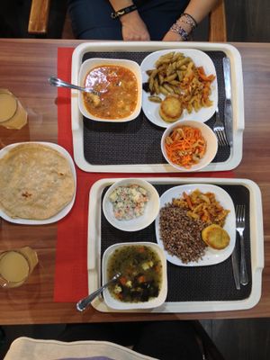 Lunch menu at Rada & K in Karagandy
