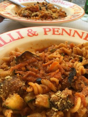 Pasta dishes  at Ateliê 47 in Silves
