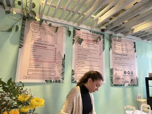 Coffee is by Girls who Grind at Paradise Plantbased in North West London