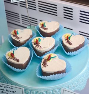 beautiful cheesecakes  at Paradise Plantbased in North West London