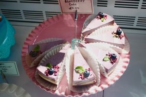 Vegan Blueberry Cheesecake  at Paradise Plantbased in North West London