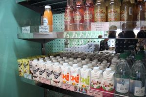 selection of drinks  at Paradise Plantbased in North West London