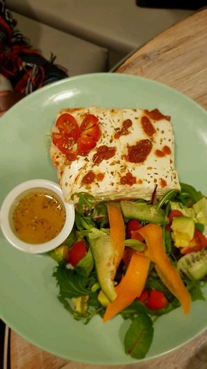 Raw lasagne (my fave) at Paradise Plantbased in North West London