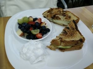 Apple panino at Grow Your Roots Cafe in Ottawa