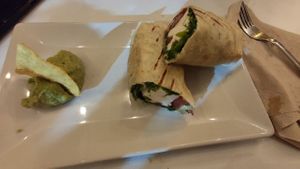 Wrap hot caprase at All You Eat is Love in Barcelona