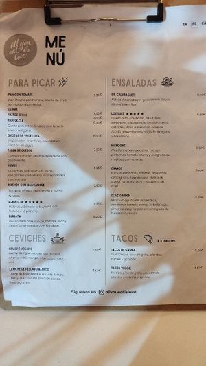 Carta at All You Eat is Love in Barcelona