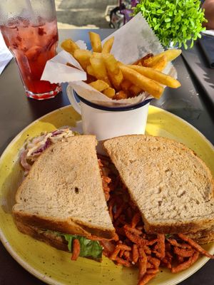 Vegan BLT sandwich at Pico Lounge in Glossop