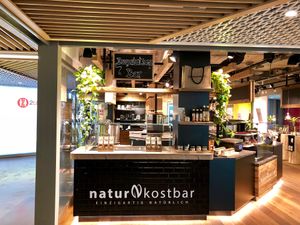 inside train station at Naturkostbar in Bern