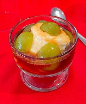 Vegan Panna cotta at Pizzeria Pasta Da Nando in Perpignan