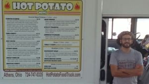 menu at Hot Potato Food Truck in Athens