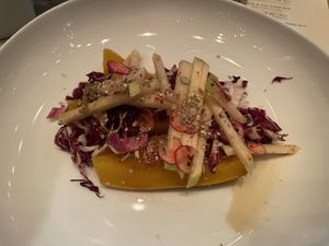 Squash dish  at EVO Restaurant and Bar in Portland