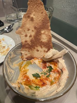 hummus  at EVO Restaurant and Bar in Portland
