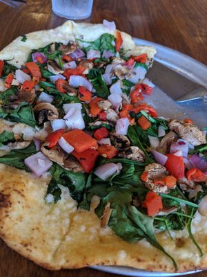 Popeye's with vegan cheese! at Pablo's Pizza in Grand Junction