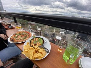 Rooftop level views  at 49th State Brewing Co in Anchorage