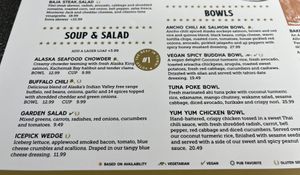 ✅ means vegan!   at 49th State Brewing Co in Anchorage