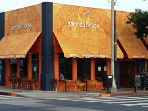 outside view at Samosa House in Santa Monica