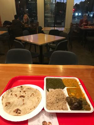 Yammi vegan food at Samosa House in Santa Monica