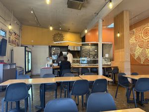   at Samosa House in Santa Monica