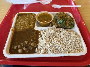   at Samosa House in Santa Monica