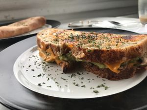 Just Foodporn, if you like Cheddar Cheese and Avocado than is this your best day ever. at De Aca in San Jose