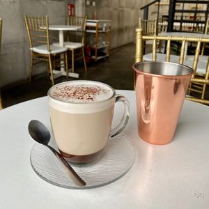 Hot Chocolate, almond milk  at De Aca in San Jose
