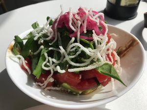 “Tuna” salad (super small)  at De Aca in San Jose